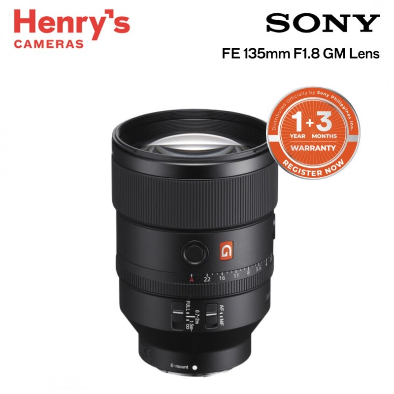 SONY FE 135MM F1.8 GM LENS (SONY PHILS)